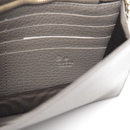 Gucci Dollar Calfskin Interlocking G Chain Wallet Loess 6 of 9