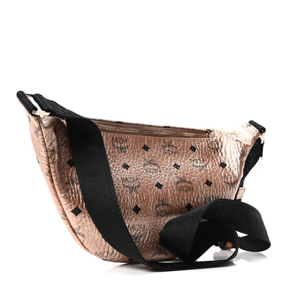 MCM Metallic Visetos Stark Belt Bag Champagne Gold 3 of 10