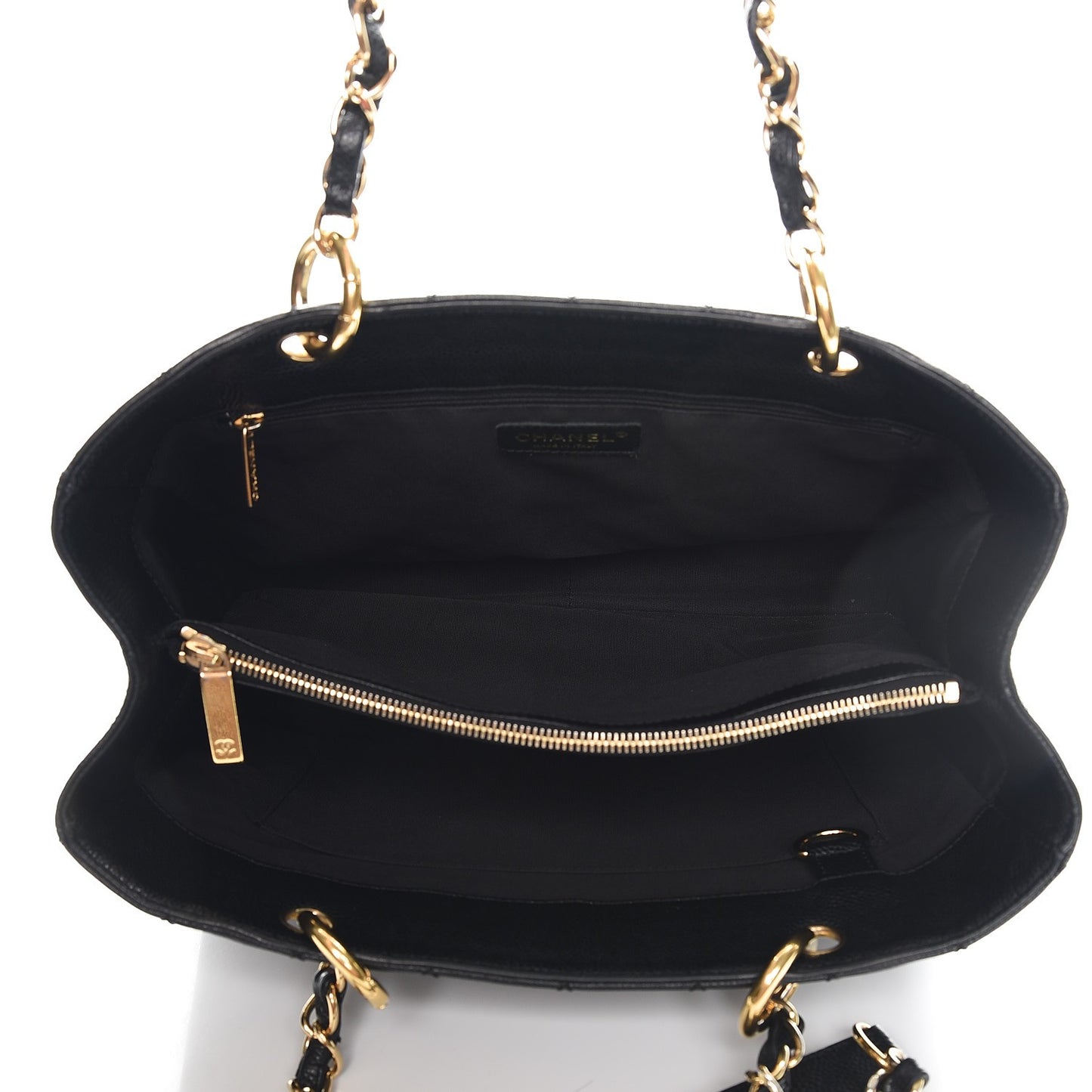 Caviar Quilted Grand Shopping Tote GST Black