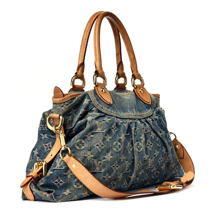 Louis Vuitton Denim Neo Cabby MM Blue 2 of 11