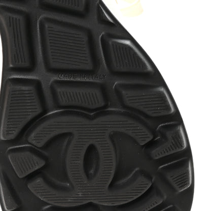 Chanel Calfskin Perforated CC Sneakers 38 White 7 of 8