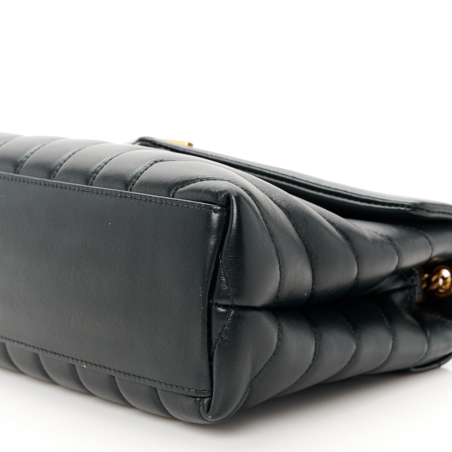 Saint Laurent Calfskin Y Quilted Monogram Small Loulou Chain Satchel Black 11 of 11