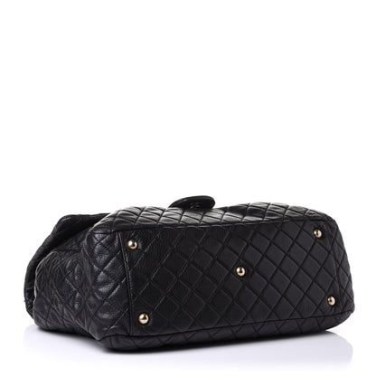 Chanel Calfskin Quilted XXL Travel Flap Bag Black 4 of 12