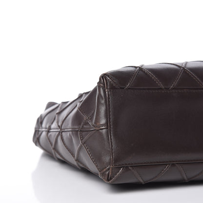 Chanel Lambskin Diamond Stitched Shoulder Bag Brown 5 of 11