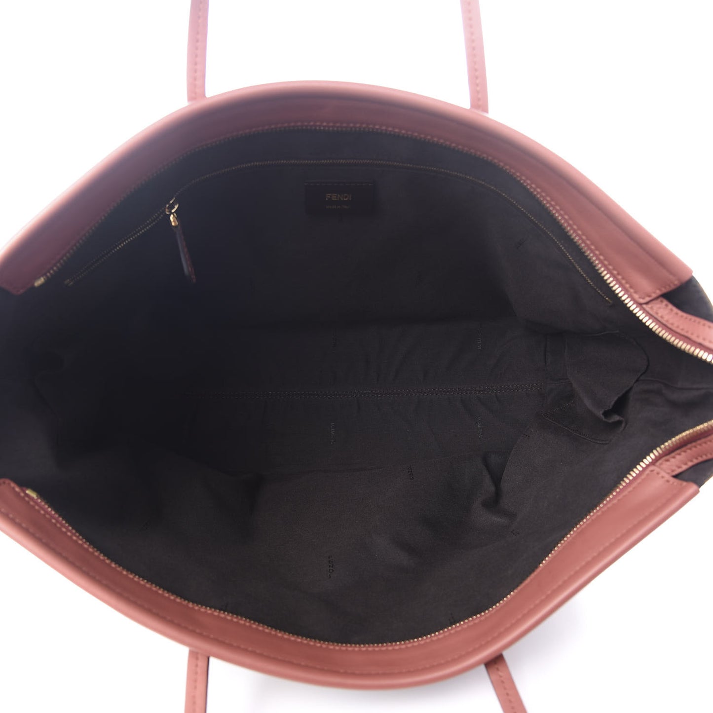 Pequin Vitello Medium Roll Tote Tobacco Rose