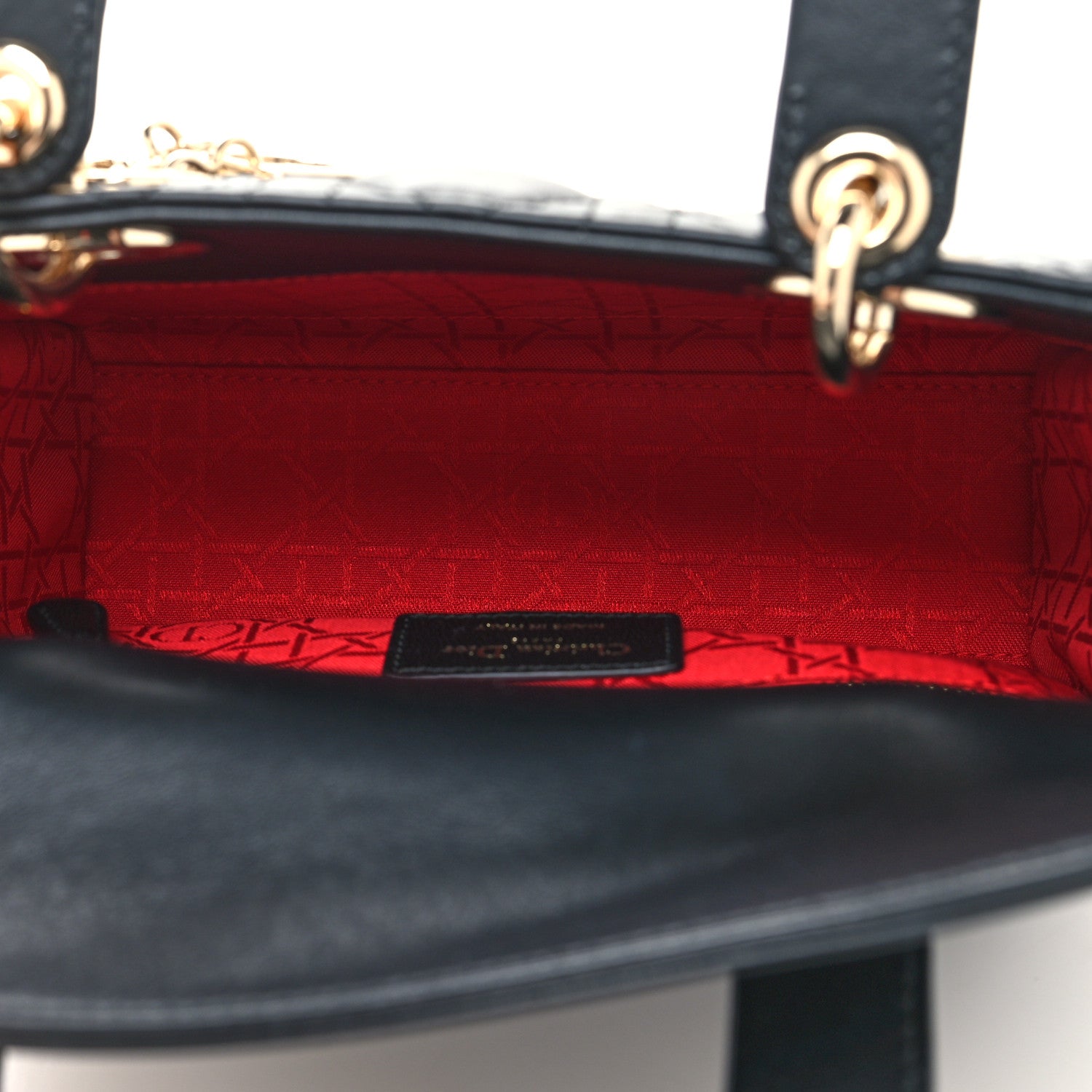 Christian Dior Lambskin Cannage Small My ABCDior Lady Dior Black 5 of 10