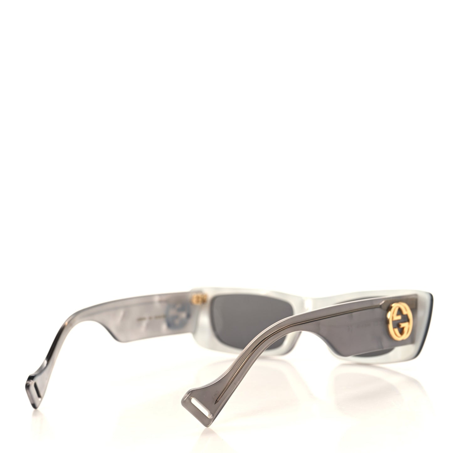 Acetate Rectangular GG0516S Sunglasses Grey Gold