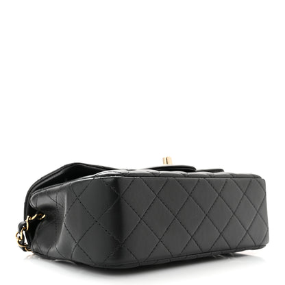 Chanel Lambskin Quilted Mini Rectangular Flap Black 4 of 11