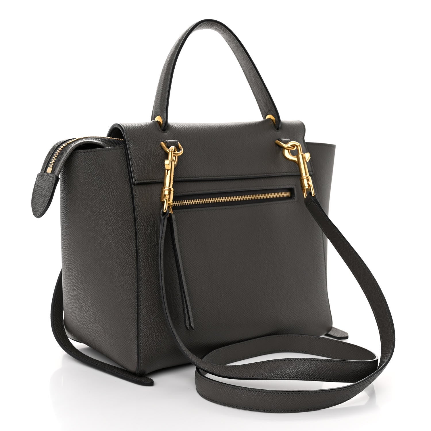 Celine Grained Calfskin Micro Belt Bag Grey 3 of 10