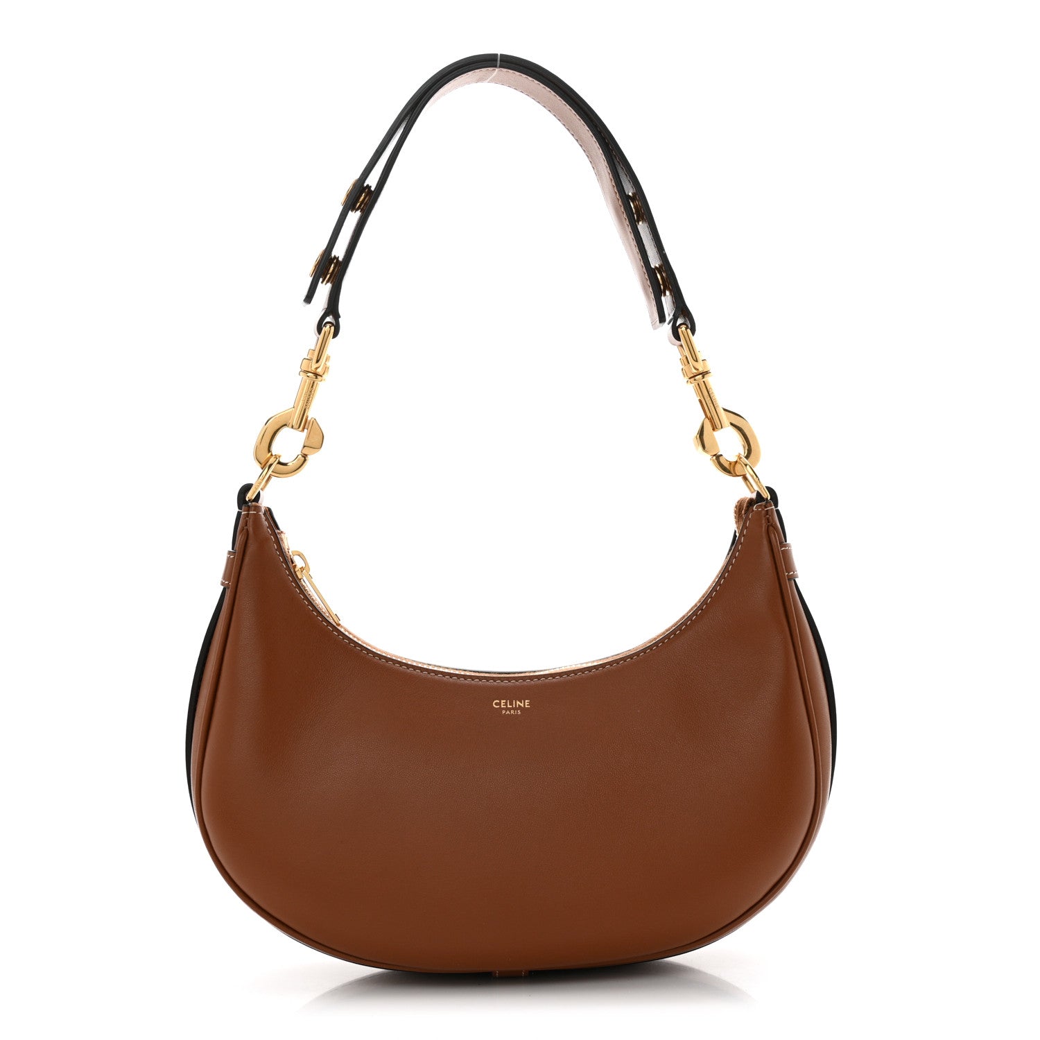 Celine Smooth Calfskin Medium Strap Ava Shoulder Bag Tan 1 of 11