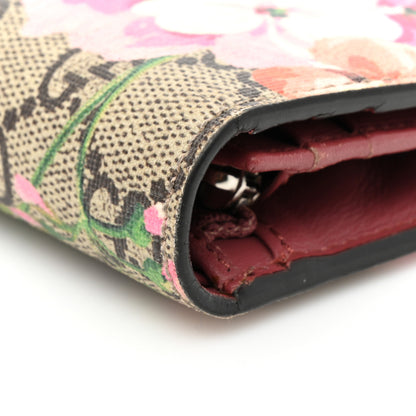 Gucci GG Supreme Monogram Blooms Card Case Wallet Beige Multicolor Dry Rose 14 of 14