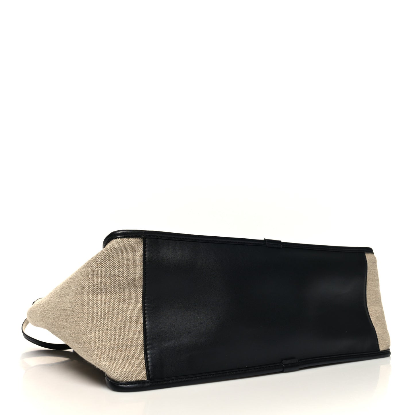 Canvas Studded Logo Tote Natural