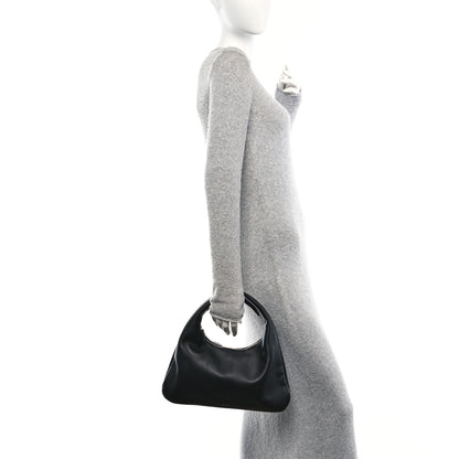 The Row Grained Calfskin Small Everyday Shoulder Bag Black 2 of 9