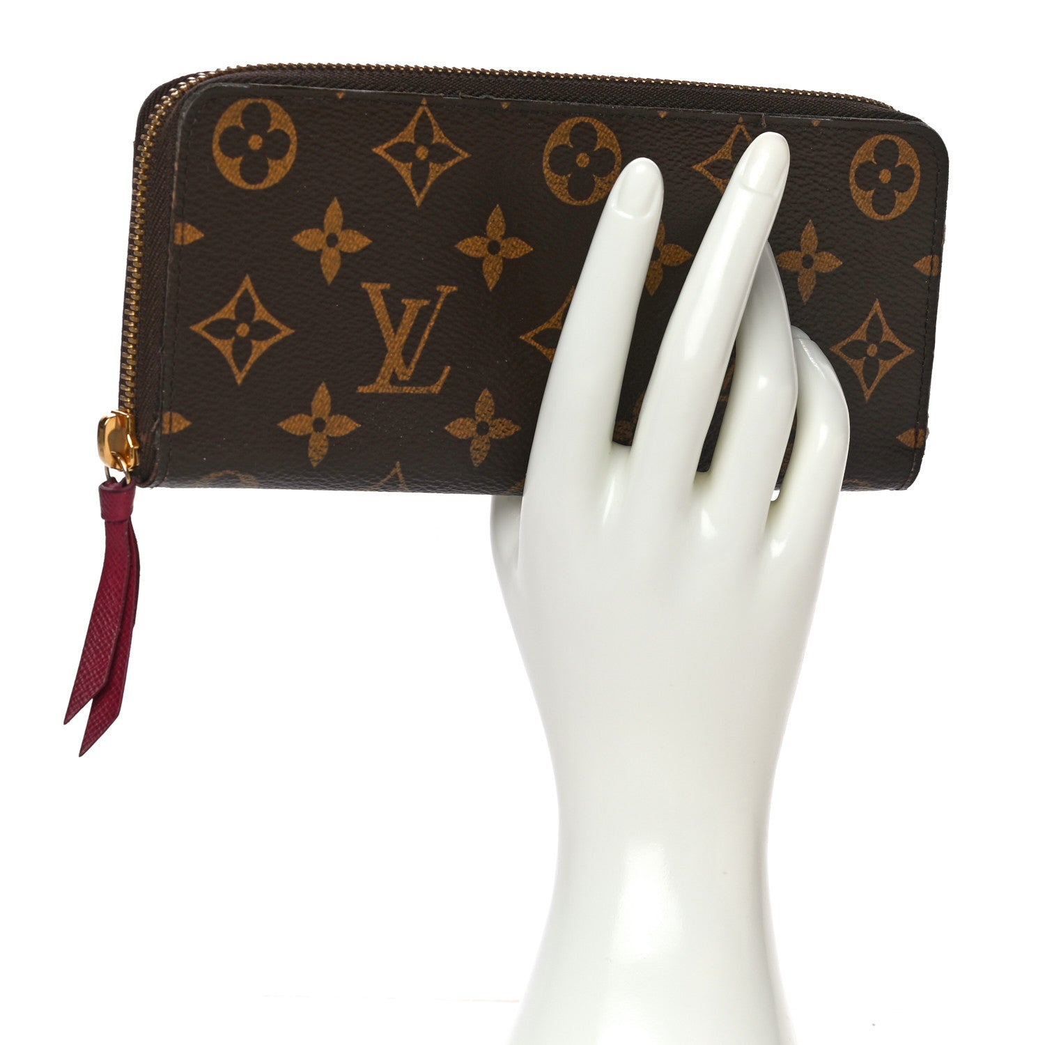 Louis Vuitton Monogram Clemence Wallet Fuchsia 2 of 13