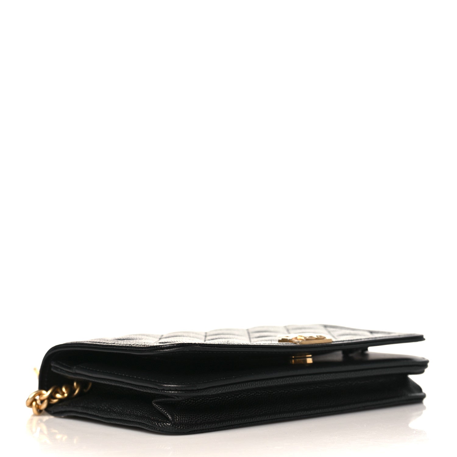 Chanel Caviar Quilted Boy Wallet On Chain WOC Black 4 of 11