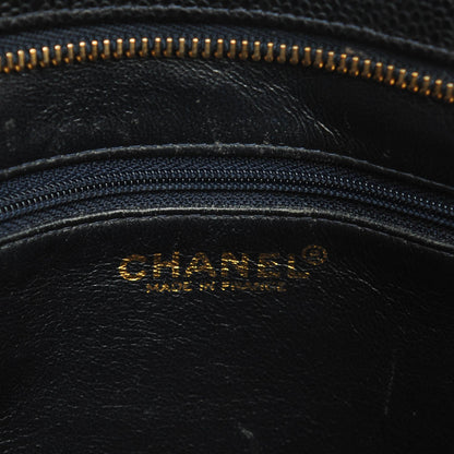 Chanel Caviar Quilted Medallion Tote Navy 6 of 7