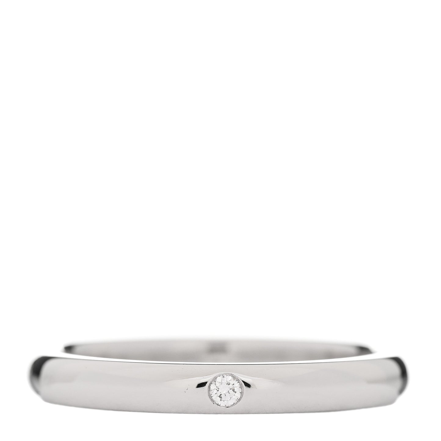 Platinum Diamond Elsa Peretti Band Ring 56 7.5