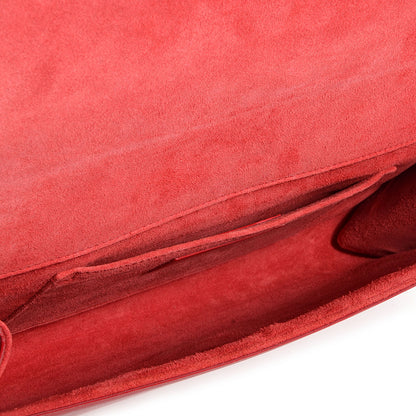 Saint Laurent Calfskin Classic Y Clutch Red 5 of 8