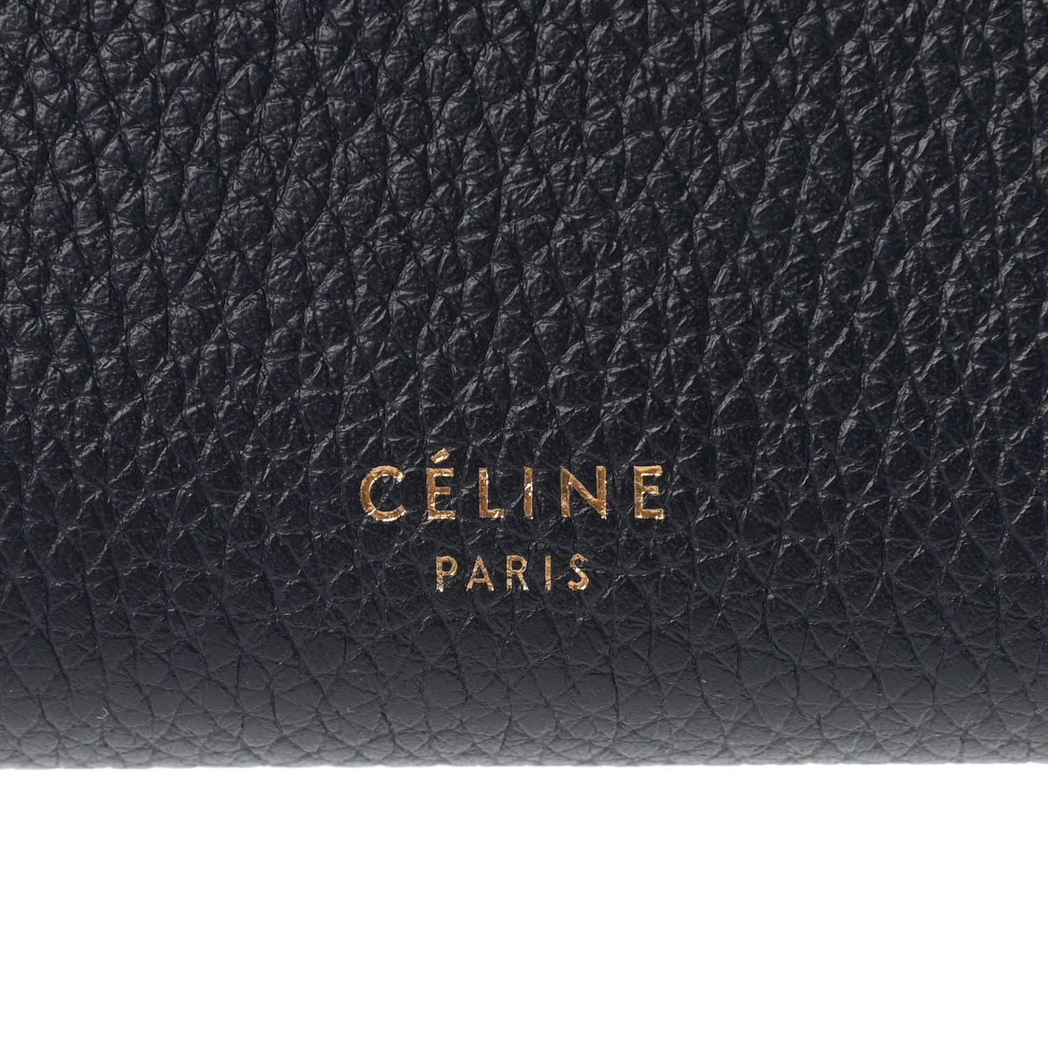 Celine Drummed Calfskin Large Multifunction Flap Wallet Navy 7 of 8