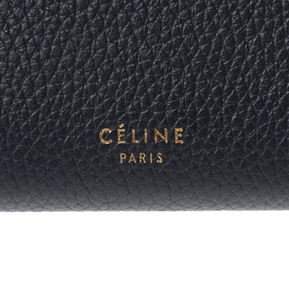 Celine Drummed Calfskin Large Multifunction Flap Wallet Navy 7 of 8