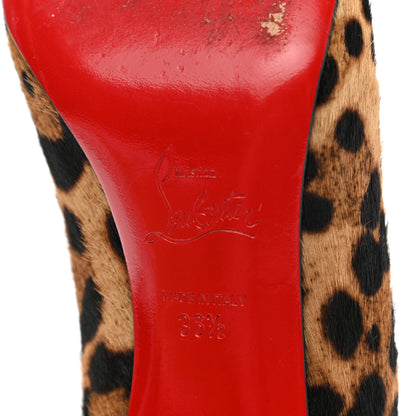 Christian Louboutin Pony Hair Luxor Mistica 60 Pumps 36.5 Leopard 7 of 9