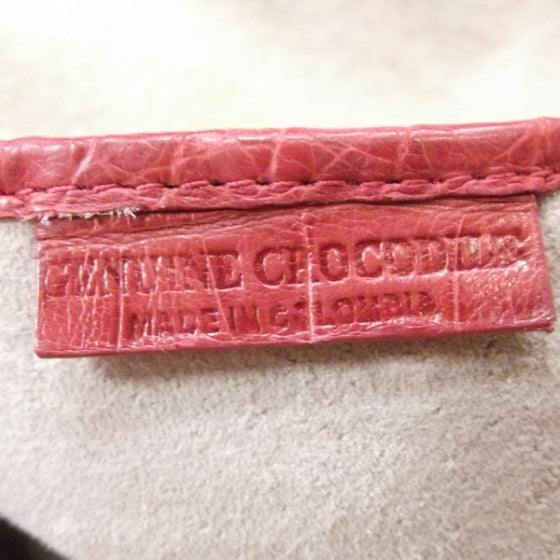 Crocodile Tote Red