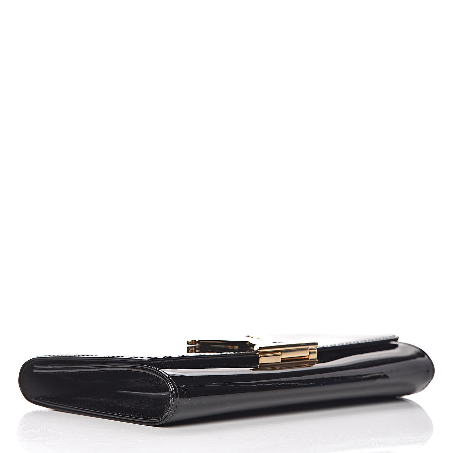 Louis Vuitton Patent Louise Clutch Black 4 of 7