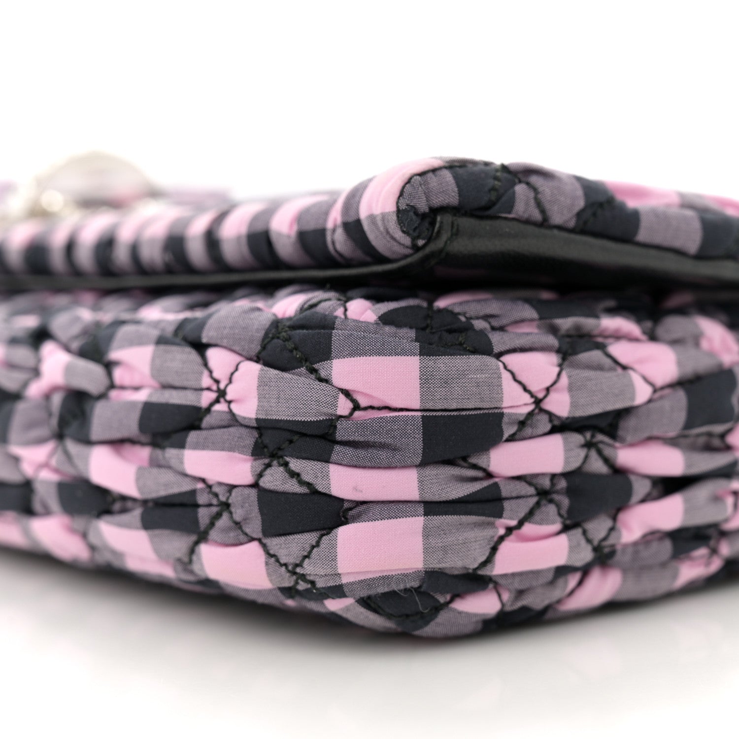 Miu Miu Cotton Matelasse Crystal Flap Shoulder Bag Multicolor 9 of 10