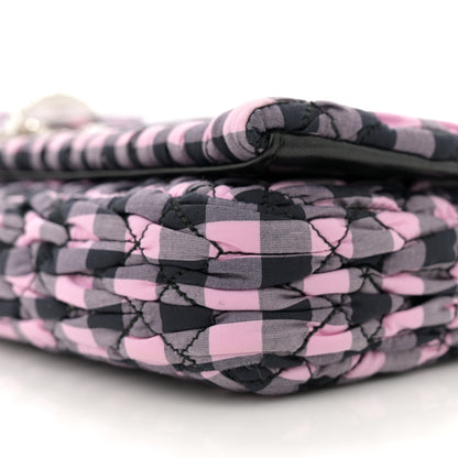 Miu Miu Cotton Matelasse Crystal Flap Shoulder Bag Multicolor 9 of 10