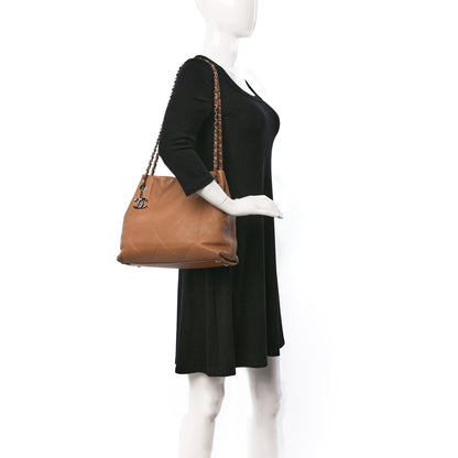 Chanel Lambskin Small Soft Touch Shoulder Bag Camel 2 of 13