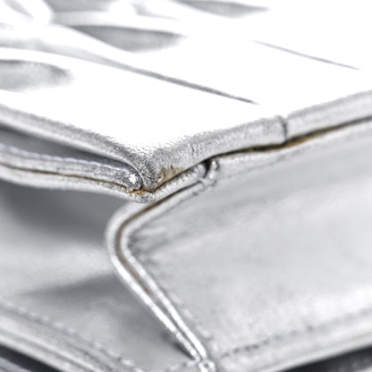 Chanel Metallic Lambskin Sac Pochette Argent 10 of 17