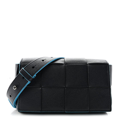 Bottega Veneta Grained Calfskin Intrecciato Cassette Belt Bag Deep Blue Pool 1 of 10