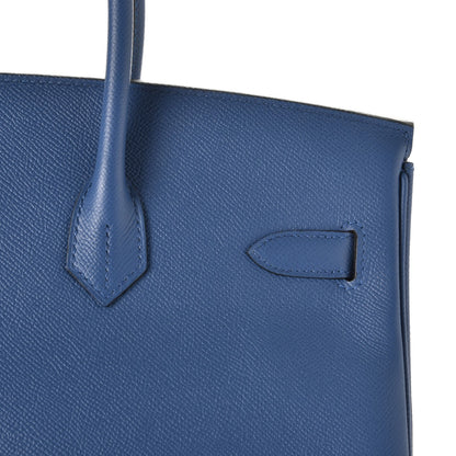 Hermes Epsom Birkin 35 Bleu Agate 12 of 45