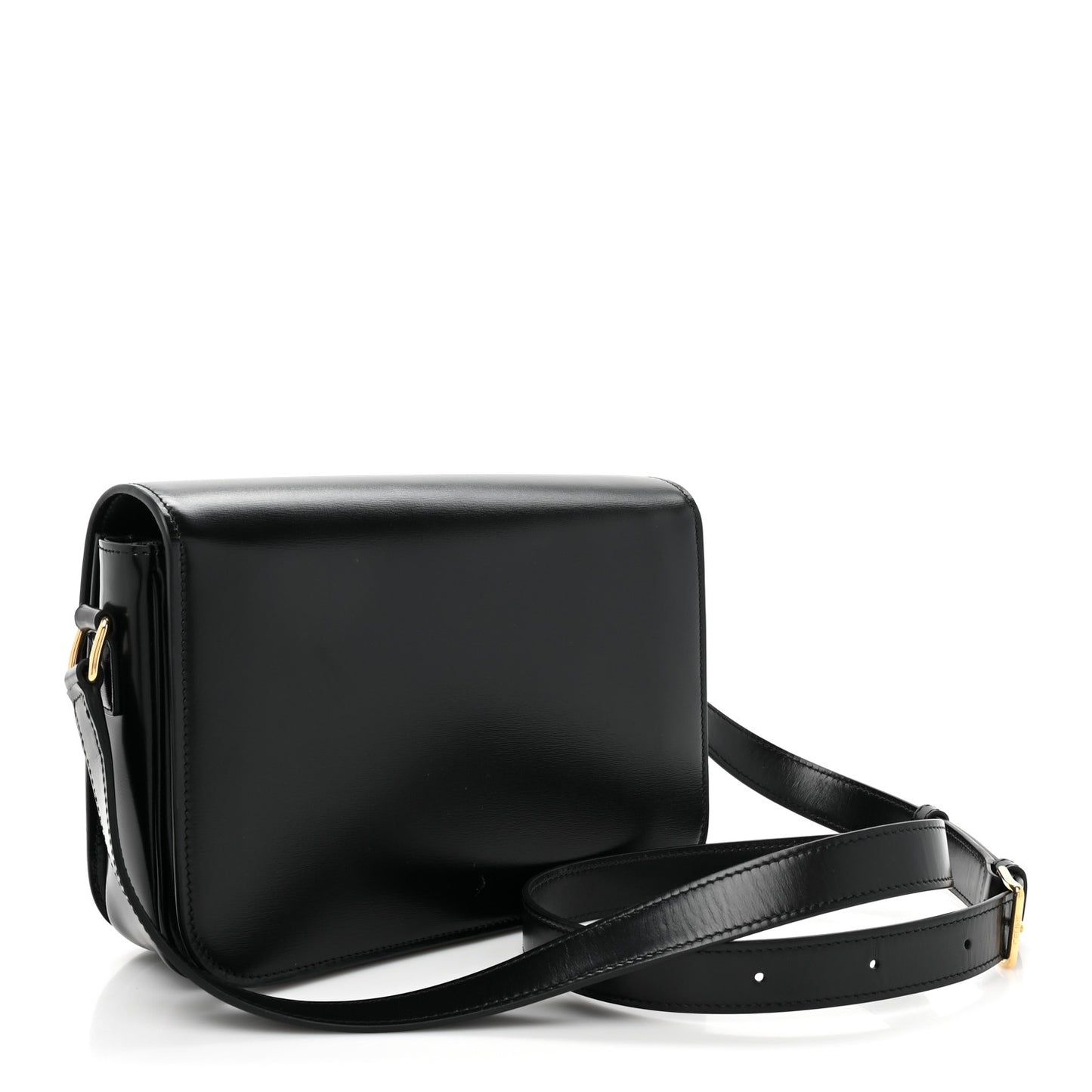Shiny Calfskin Medium Triomphe Black