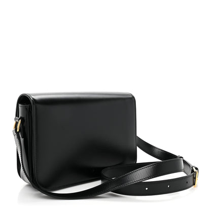 Celine Shiny Calfskin Medium Triomphe Black 3 of 12