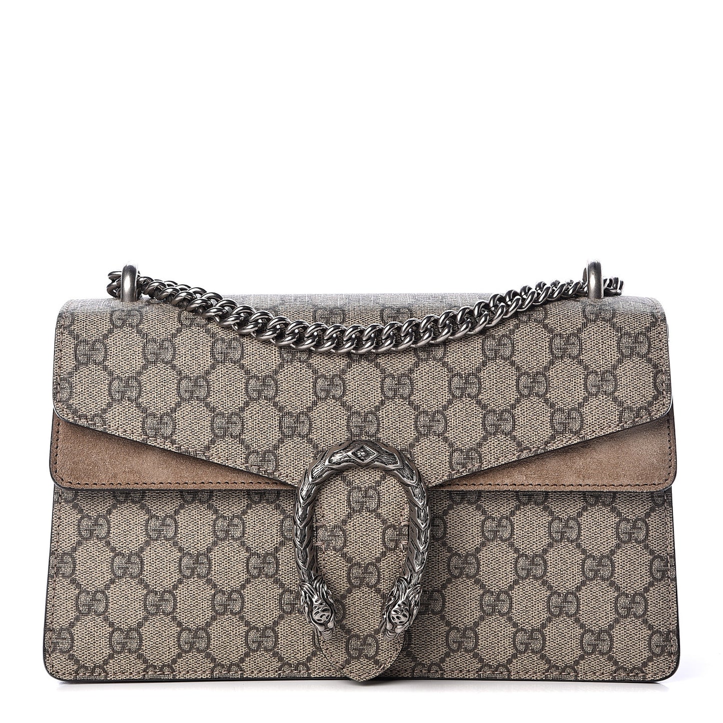 GG Supreme Monogram Small Dionysus Shoulder Bag Taupe