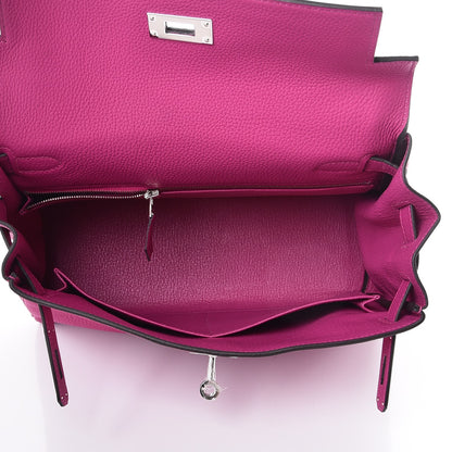 Hermes Togo Kelly Retourne 28 Rose Pourpre 8 of 38