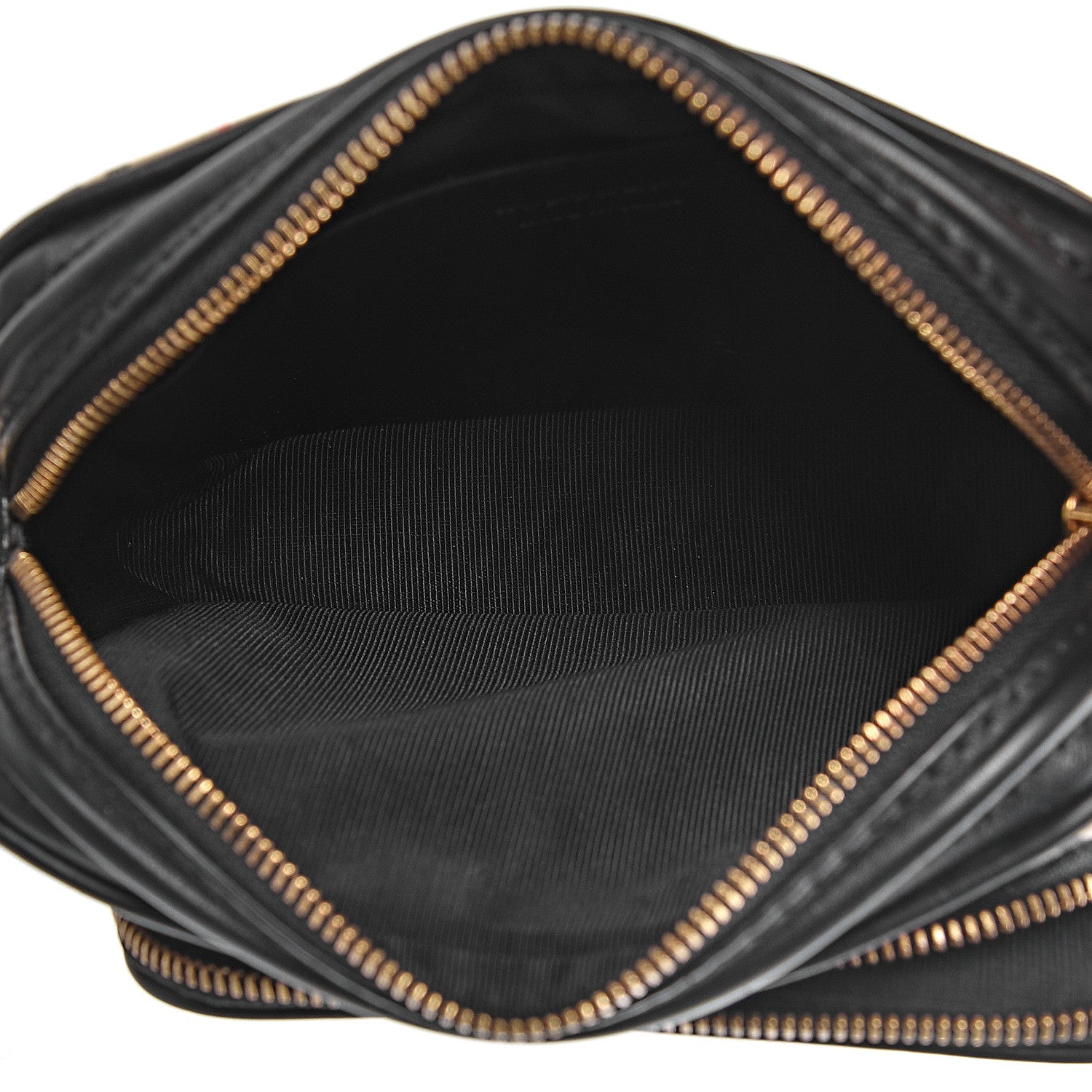 Burberry 1983 Knight Check Smooth Calfskin Link Camera Bag Black 5 of 10