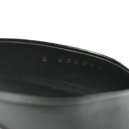 Chanel Goatskin Cap Toe CC Slingback Pumps 37.5 Black 8 of 8
