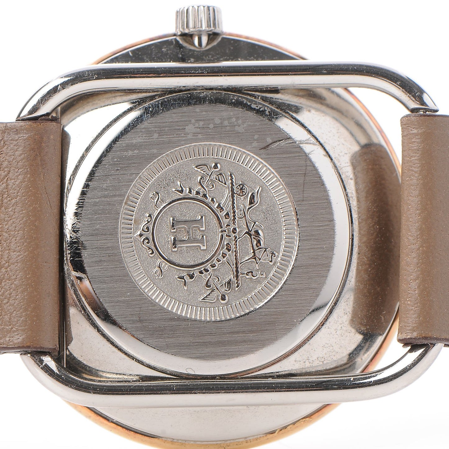 Stainless Steel Swift 30.5mm Arceau Quartz Watch Etoupe