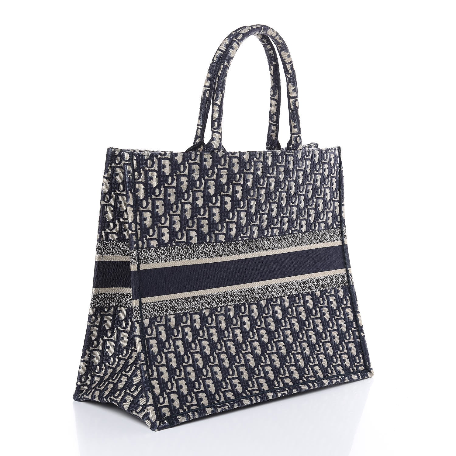 Christian Dior Oblique Book Tote Blue Multicolor 3 of 13