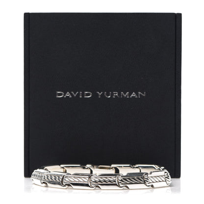 David Yurman Sterling Silver Beveled Link Chain Bracelet 6 of 6