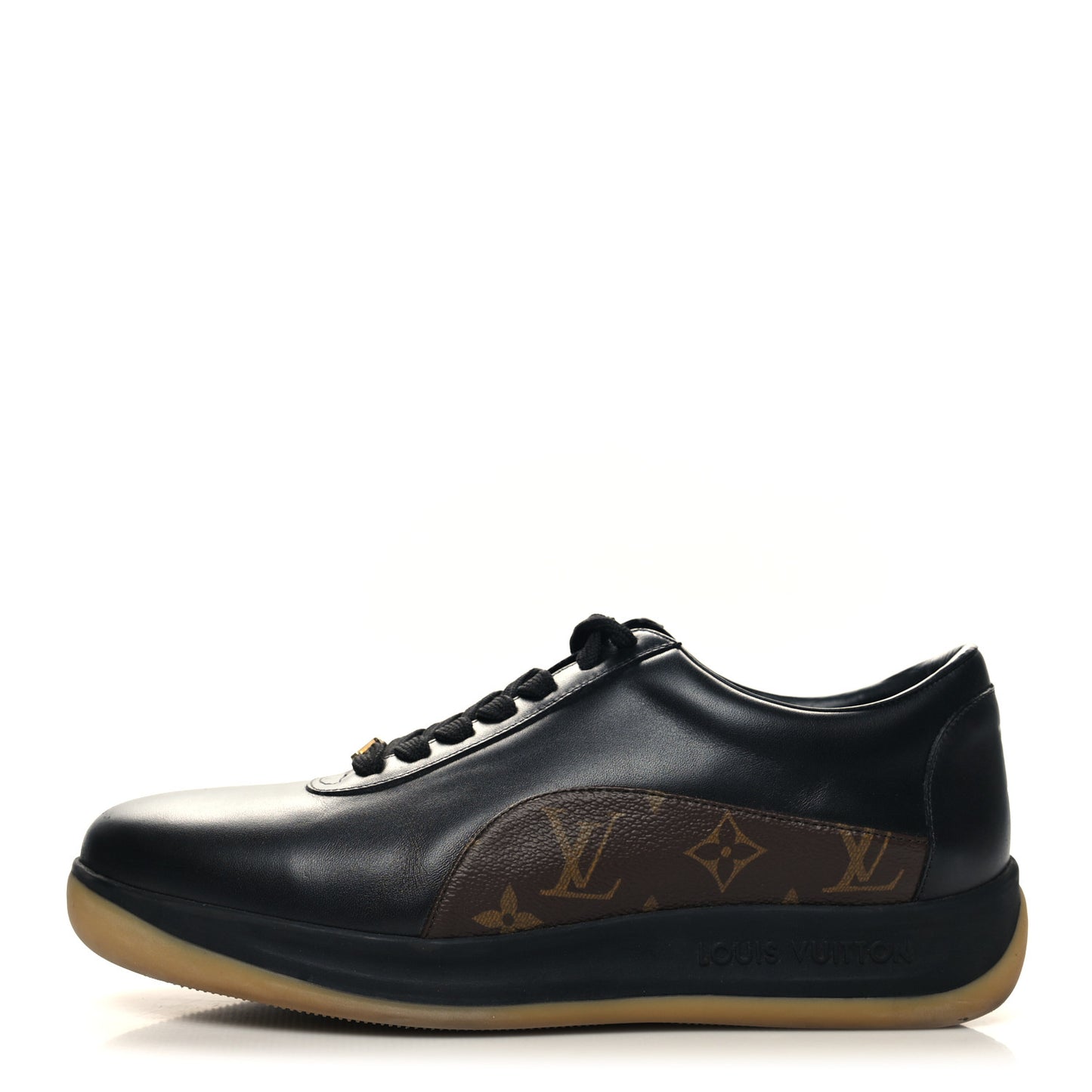 X SUPREME Calfskin Monogram Sneakers 7 Black