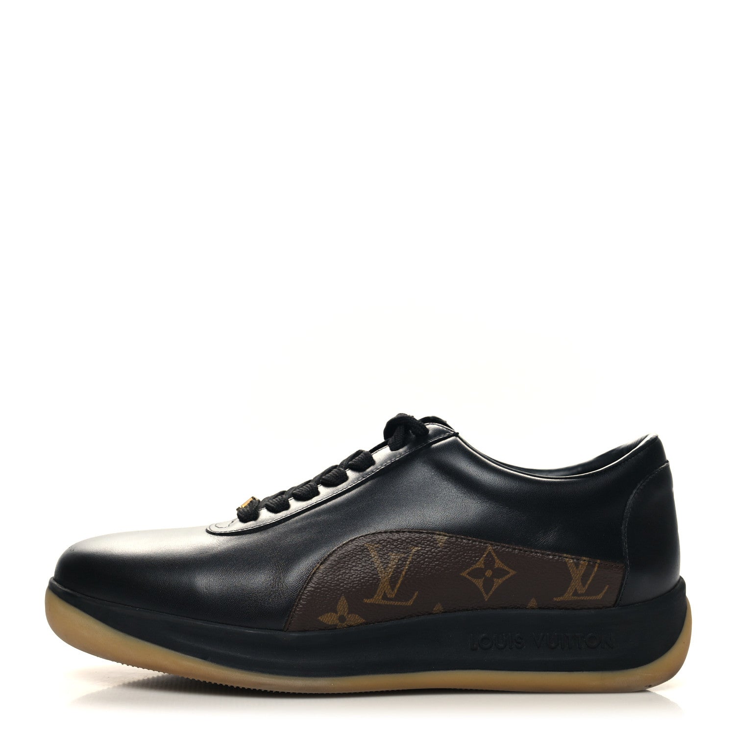 Louis Vuitton X SUPREME Calfskin Monogram Sneakers 7 Black 1 of 7