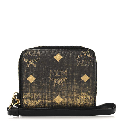 MCM Gradation Visetos Compact Wallet Black Gold 1 of 9