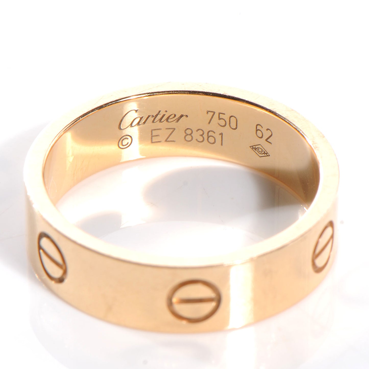 18k Yellow Gold LOVE Ring Size 62 US 10