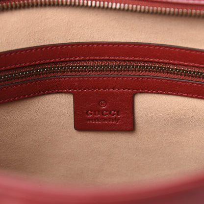 Gucci Azalea Calfskin Matelasse Medium GG Marmont Slim Tote Romantic Cerise 8 of 10