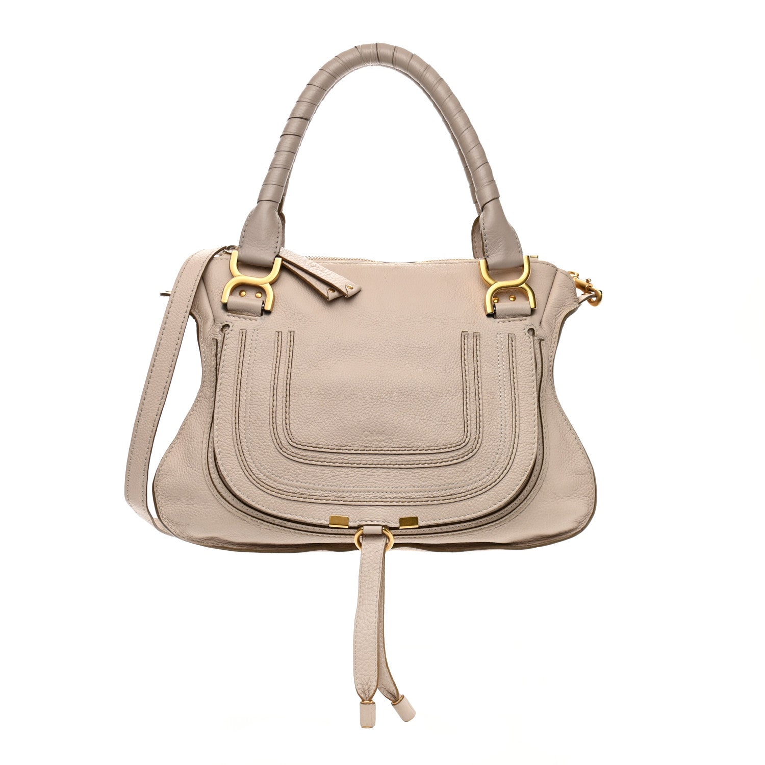 Chloe Calfskin Medium Marcie Satchel Powder Beige 1 of 17