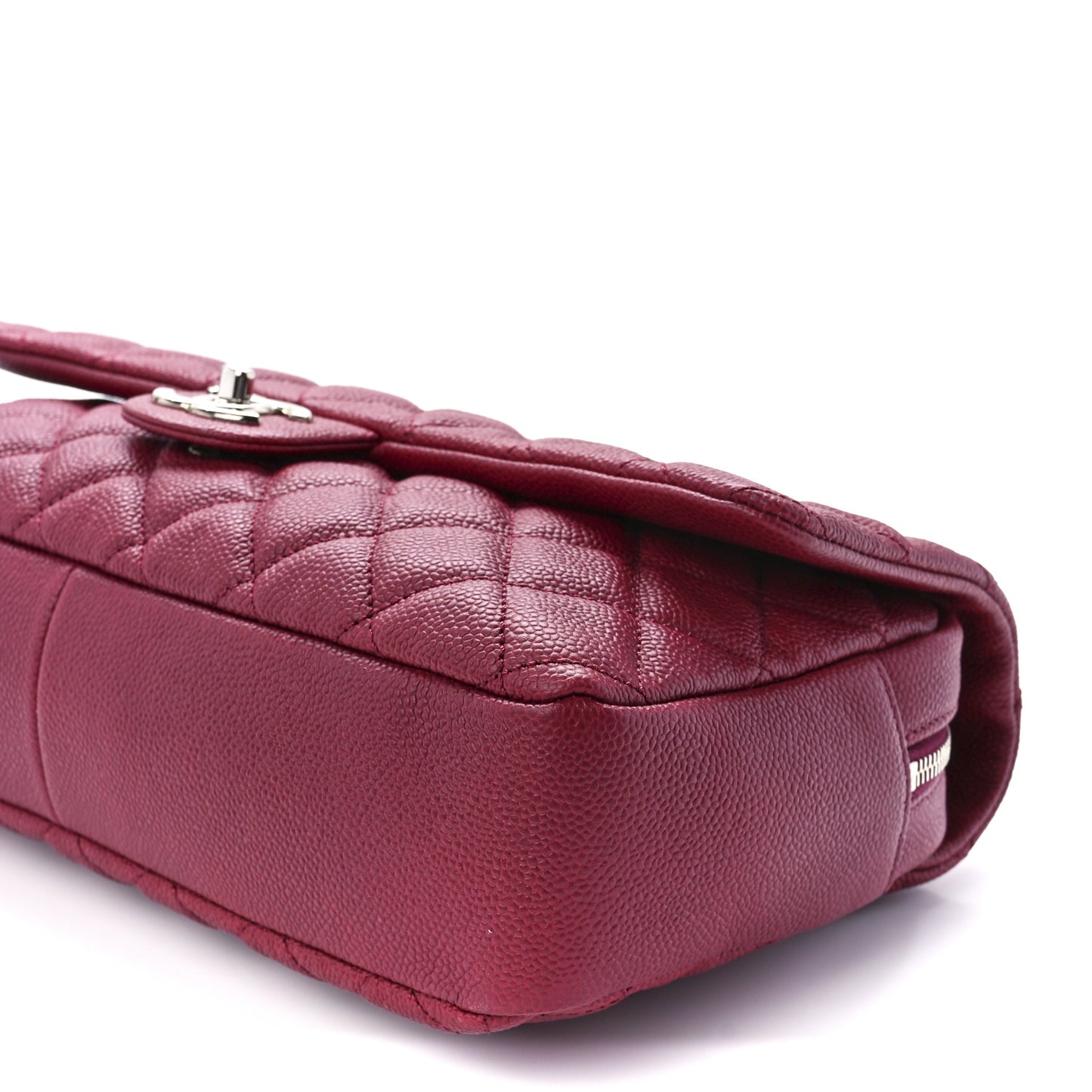 Caviar Quilted Jumbo Easy Flap Dark Pink