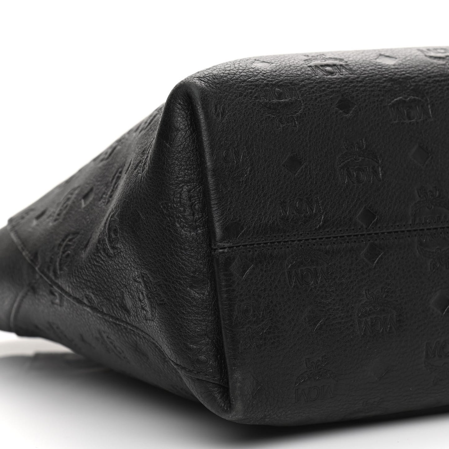 Calfskin Ottomar Monogram Medium Klara Shopper Tote Black